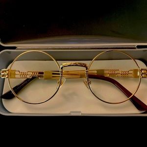Round Steampunk Gold Frames
